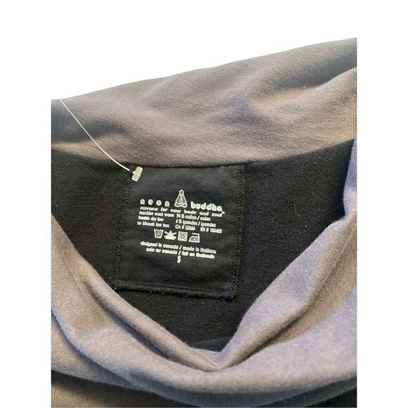 Neon Buddha tunic top gray & black block Small - Picture 3 of 3